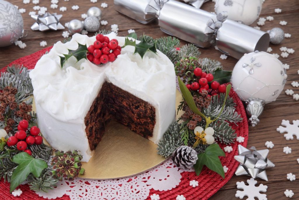 Irish Christmas Cake Frosted #1